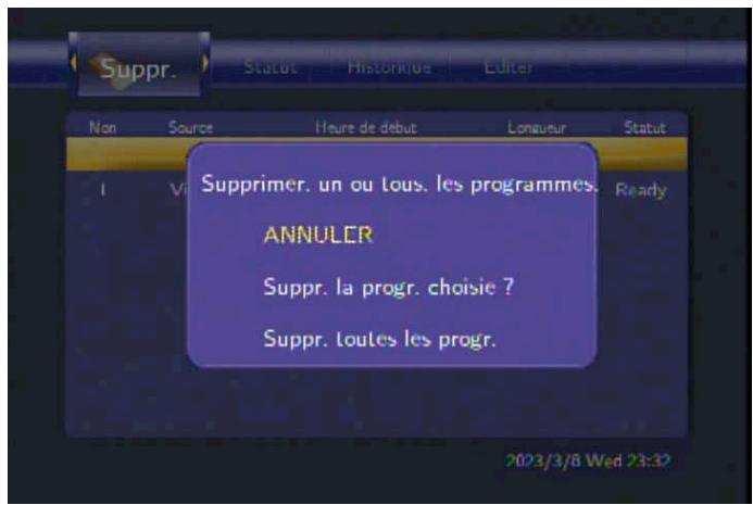EMTEC HDD MOVIE CUBE Q800 - Supprimer les programmes - 1