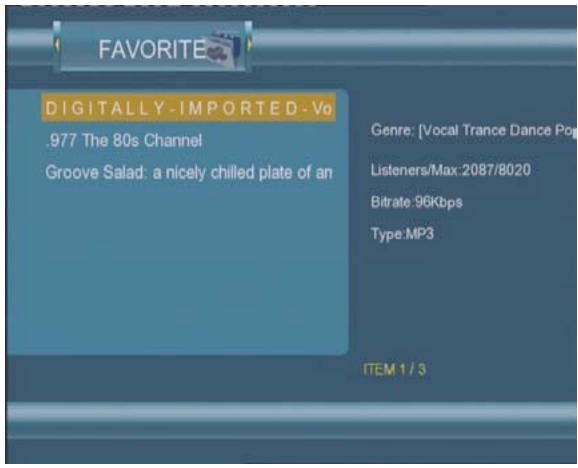 EMTEC HDD MOVIE CUBE Q800 - Mes stations favorites - 1