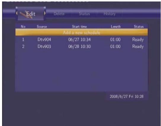 EMTEC HDD MOVIE CUBE Q800 - Modification de Programme - 1