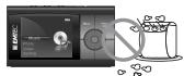 EMTEC LECTEUR MP4 C235 - Mise en garde: - 1