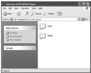 EMTEC LECTEUR MP4 C235 - Windows XP (MTP mode): - 3