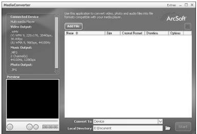 EMTEC LECTEUR MP4 C235 - Comment convertir un clip video - 2