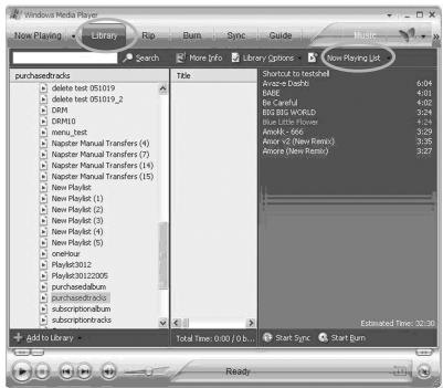 EMTEC LECTEUR MP4 C235 - CREER UNE LISTE LECTURE AU MOYEN DU LECTEUR WINDOWS MEDIA PLAYER 10 (Windows XP seulement) - 1