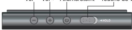 EMTEC LECTEUR MP4 C235 - EMPLACEMENT DES COMMANDES ET DES TOUCHES - 1
