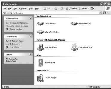 EMTEC LECTEUR MP4 C235 - Windows XP (MTP mode): - 2
