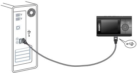 EMTEC LECTEUR MP4 C235 - CHARGEMENT DE LA BATTERIE - 1