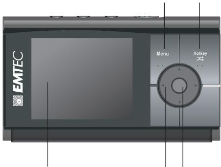 EMTEC LECTEUR MP4 C235 - EMPLACEMENT DES COMMANDES ET DES TOUCHES - 3