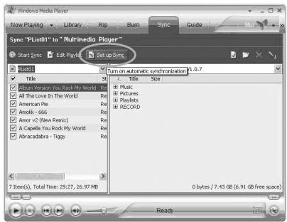 EMTEC LECTEUR MP4 C235 - Ajouter uneiste lecture au moyen du lecteur Windows Media 10 au C235 - 1
