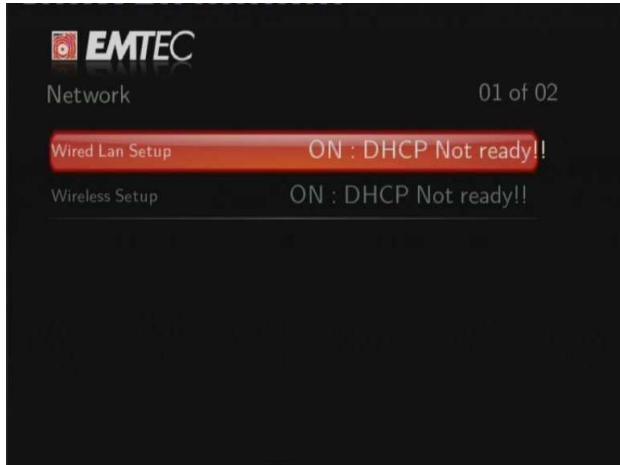 EMTEC S800H - Changement des paramètres réseau - 1