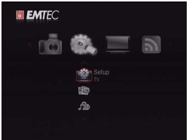 EMTEC S800H - Menu de configuration - 1