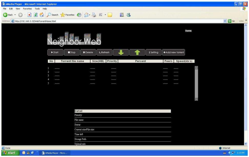 EMTEC S800H - Téléchargement BitTorrent (btpd) - 1