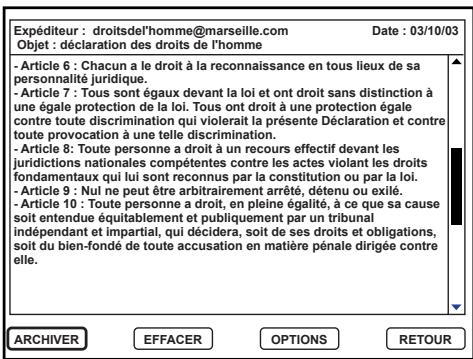WORLDSAT CI 5600 - CONSULTER ET GERER VOS MESSAGES - 3