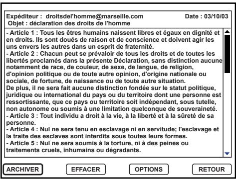 WORLDSAT CI 5600 - CONSULTER ET GERER VOS MESSAGES - 2