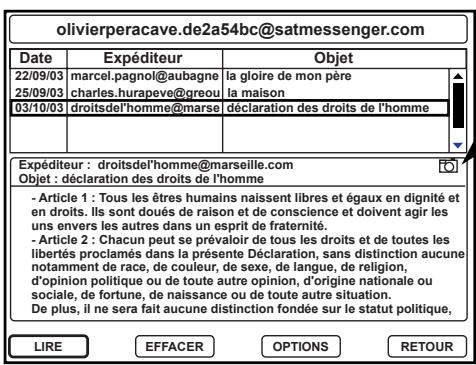 WORLDSAT CI 6600 - Consulter et GERER vos messages - 1