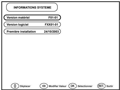 WORLDSAT FTA 5000 NG3-E - Informations systeme - 1