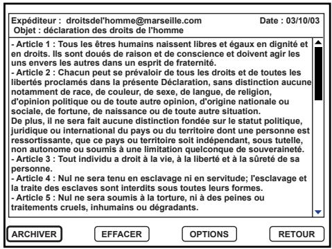 WORLDSAT MAESTRO 9000 NG4 - CONSULTER ET GERER VOS MESSAGES - 2