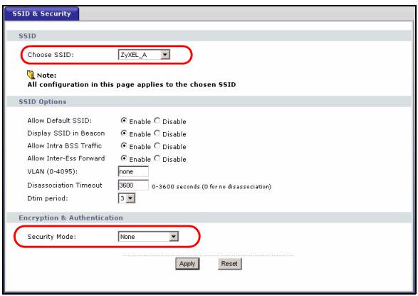 ZYXEL NXC-8160 - Configure the Wireless and Wireless Security Settings - 2