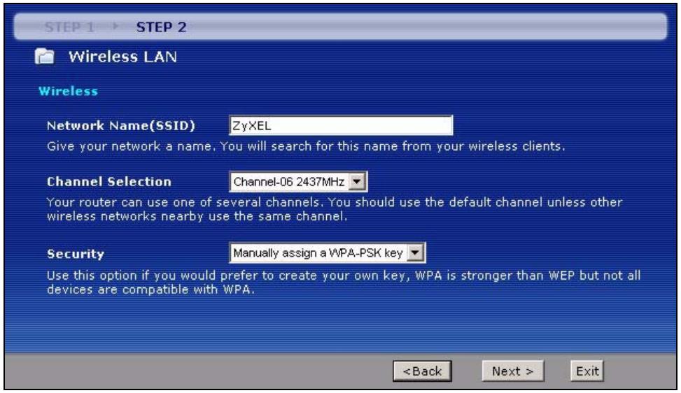ZYXEL P-660H-D - Wireless Connection Wizard Setup - 3