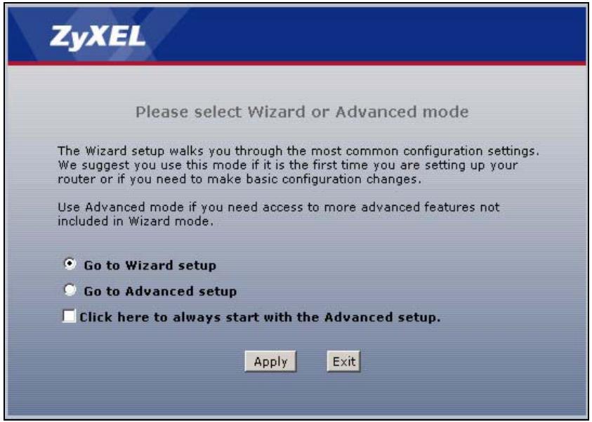 ZYXEL P-660H-D - Internet Access Wizard Setup - 1