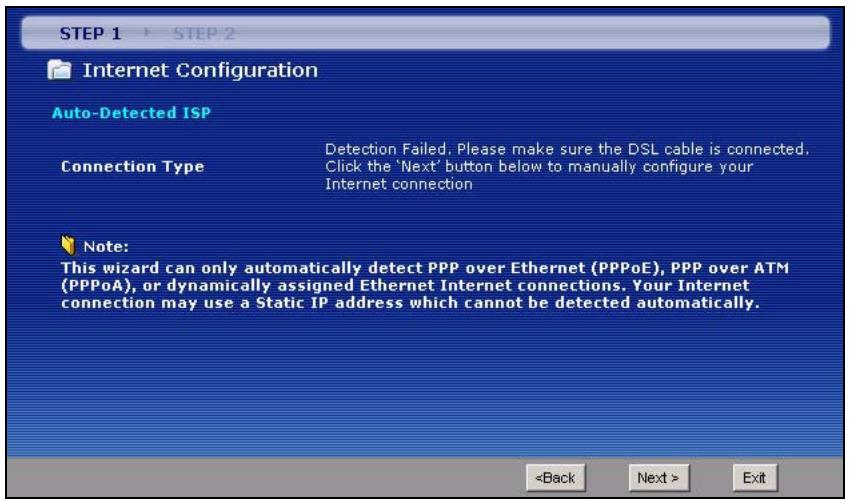 ZYXEL P-660H-D - Internet Access Wizard Setup - 4