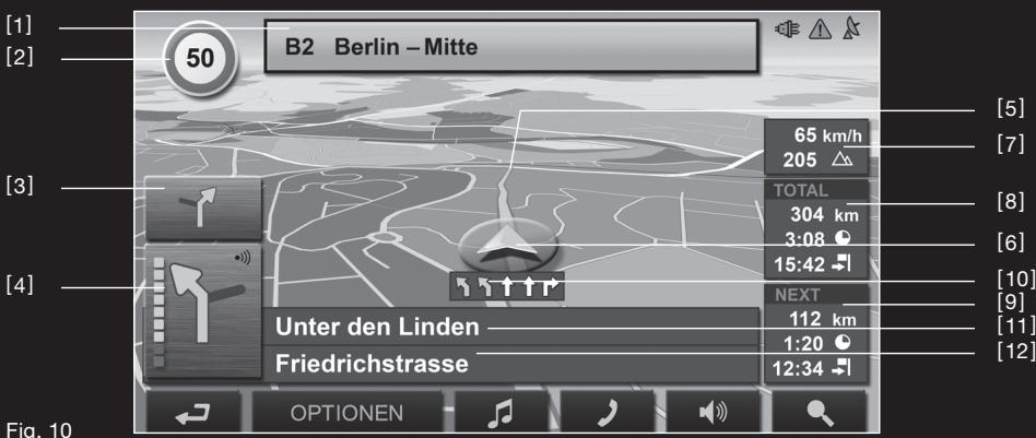 NAVIGON P 9611 PORSCHE DESIGN - Carte en mode Navigation - 2