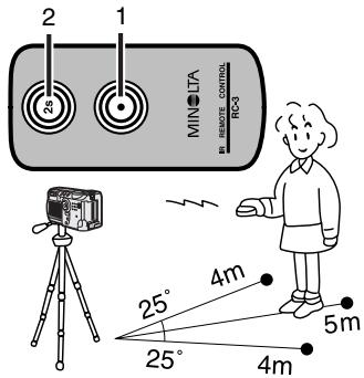 MINOLTA DIMAGE S404 - Enregistrement de vidéos avec la télécommande RC-3 - 1