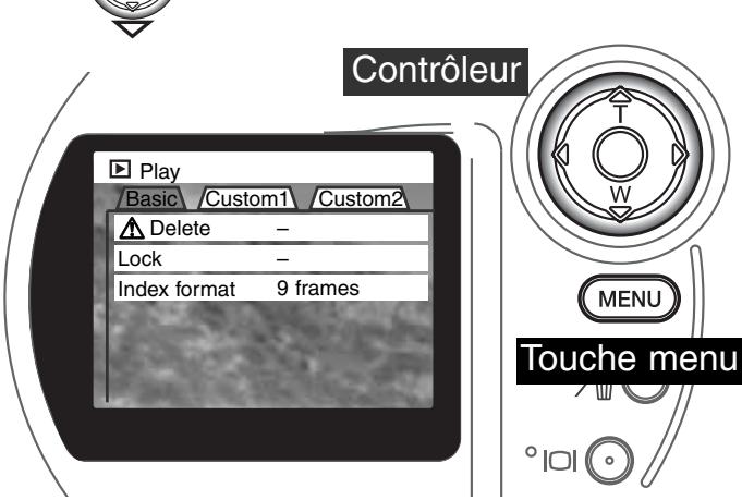 MINOLTA DIMAGE S404 - Navigation dans le MENU du mode lecture - 5
