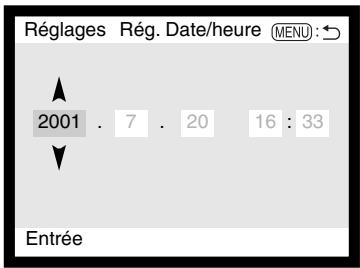 MINOLTA DIMAGE S404 - Réglage de la DATE et de l'heure - 1