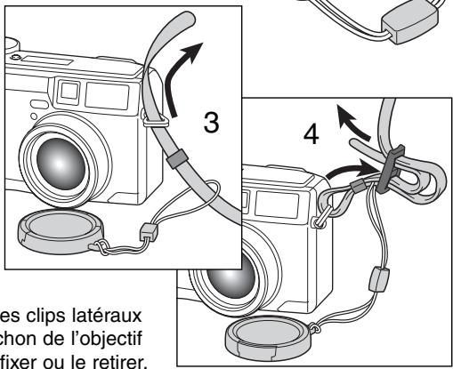 MINOLTA DIMAGE S404 - Fixation de la courroie de COU et du bouchon de l'objectif - 3