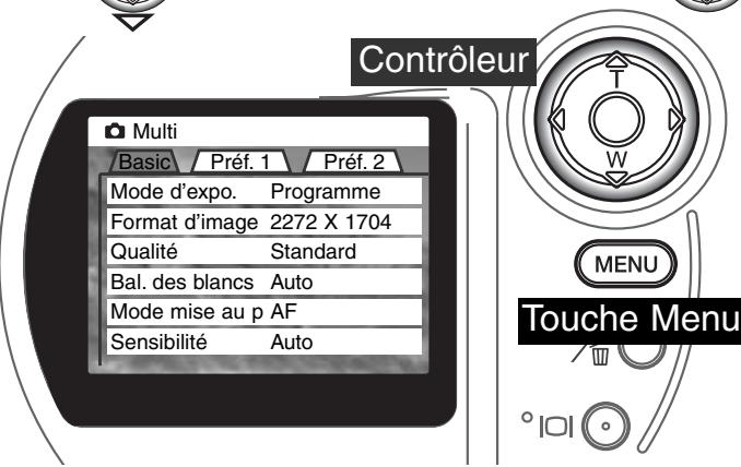 MINOLTA DIMAGE S404 - Navigation dans le MENU du mode enregistrement multifonction - 6