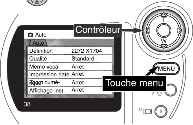 MINOLTA DIMAGE S404 - Navigation dans le MENU du mode enregistrement AUTO - 5