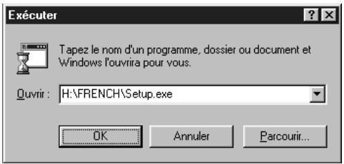 MINOLTA DIMAGE SCAN SPEED - Sélectionnez d:\french\setup.exe dans la liste déroulante puis cliquez sur OK - 1