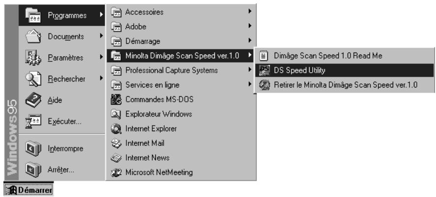 MINOLTA DIMAGE SCAN SPEED - Lancement du logiciel - 1
