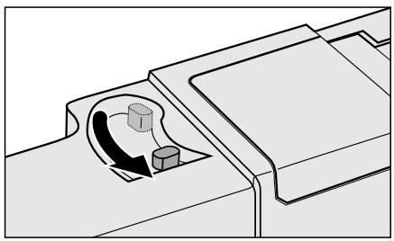 MINOLTA DIMAGE SCAN SPEED - Faites glisser le dispositif d'ouverture comme indiqué. - 1