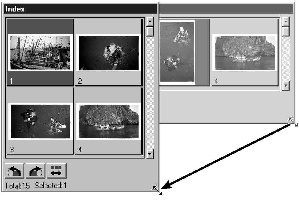 MINOLTA DIMAGE SCAN SPEED - Changement de la taille de la fenêtre - 1