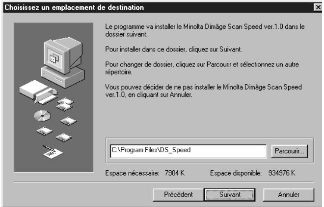 MINOLTA DIMAGE SCAN SPEED - Cliquez sur parcourir pour sélectionner un autre répertoire... - 1