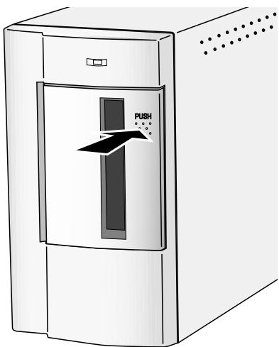 MINOLTA DIMAGE SCAN SPEED - Engagement de l'adaptateur APS dans le scanner - 1