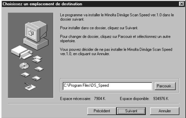 MINOLTA DIMAGE SCAN SPEED - Cliquez sur parcourir pour sélectionner un autre répertoire... - 2