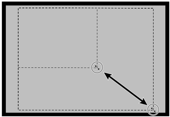 MINOLTA DIMAGE SCAN SPEED - Cliquez sur les bords de la zone et faites glisser le pointeur. - 1