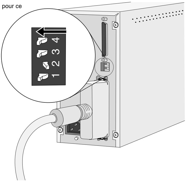 MINOLTA DIMAGE SCAN SPEED - Activez l'interrupteur de terminaison (interrupteur 4 sur on). - 2