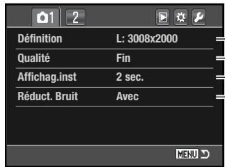 MINOLTA DYNAX 5D - Navigation dans le MENU enregistrement - 6