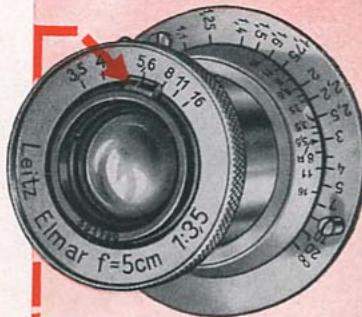 LEICA IIIC - LE RÉGLAGE DU DIAPHRAGME - 1