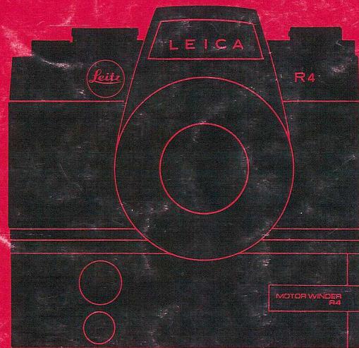 LEICA MOTOR-WINDER R4 - NOTICE d'utilisation - 1