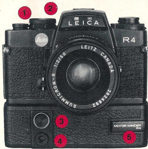 LEICA MOTOR-WINDER R4 - NOTICE d'utilisation - 2