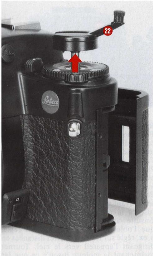 LEICA R6 - Levier d'armement rapide - 1