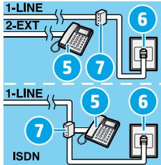 HP OFFICEJET 3830 - Wennweitere Geräte an der Telefonleitung angeschlossen werden - 6