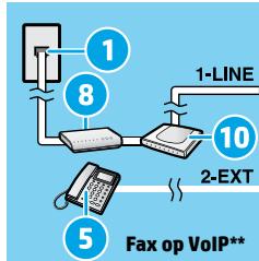 HP OFFICEJET 3830 - Indien bijkomende apparaten zijn aangesloten op de telefoonlijk - 4