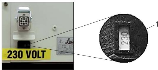 LEICA ST4040 - Réglage du sélecteur de voltage - 2
