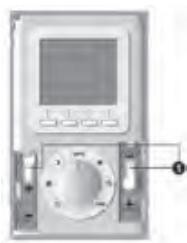 THERMOR RIVA CHROME - Fixation murale - 1