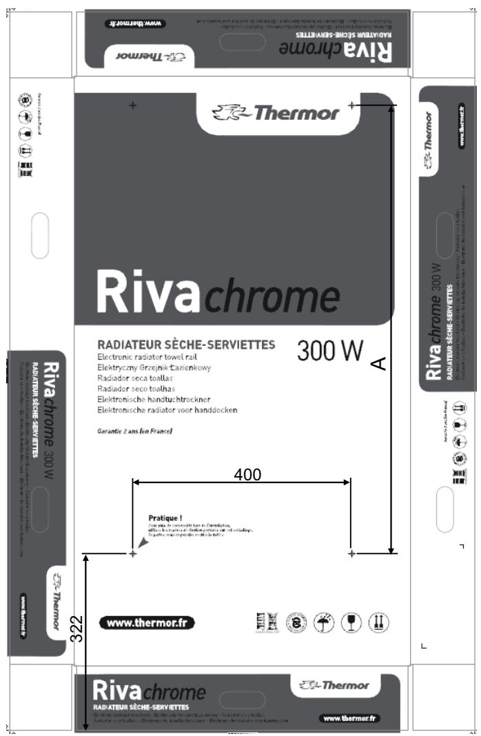 THERMOR RIVA CHROME - 3/ Fixer le radiateur sèche-serviettes au mur - 1